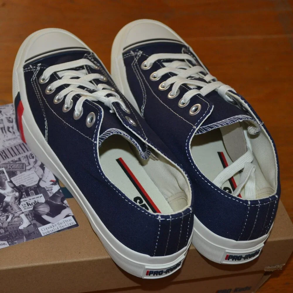 NEW in Box PRO-KEDS ROYAL LO CANVAS SKATEBOARD CASUAL SNEAKERS Blue Men's 7 - Picture 3 of 8